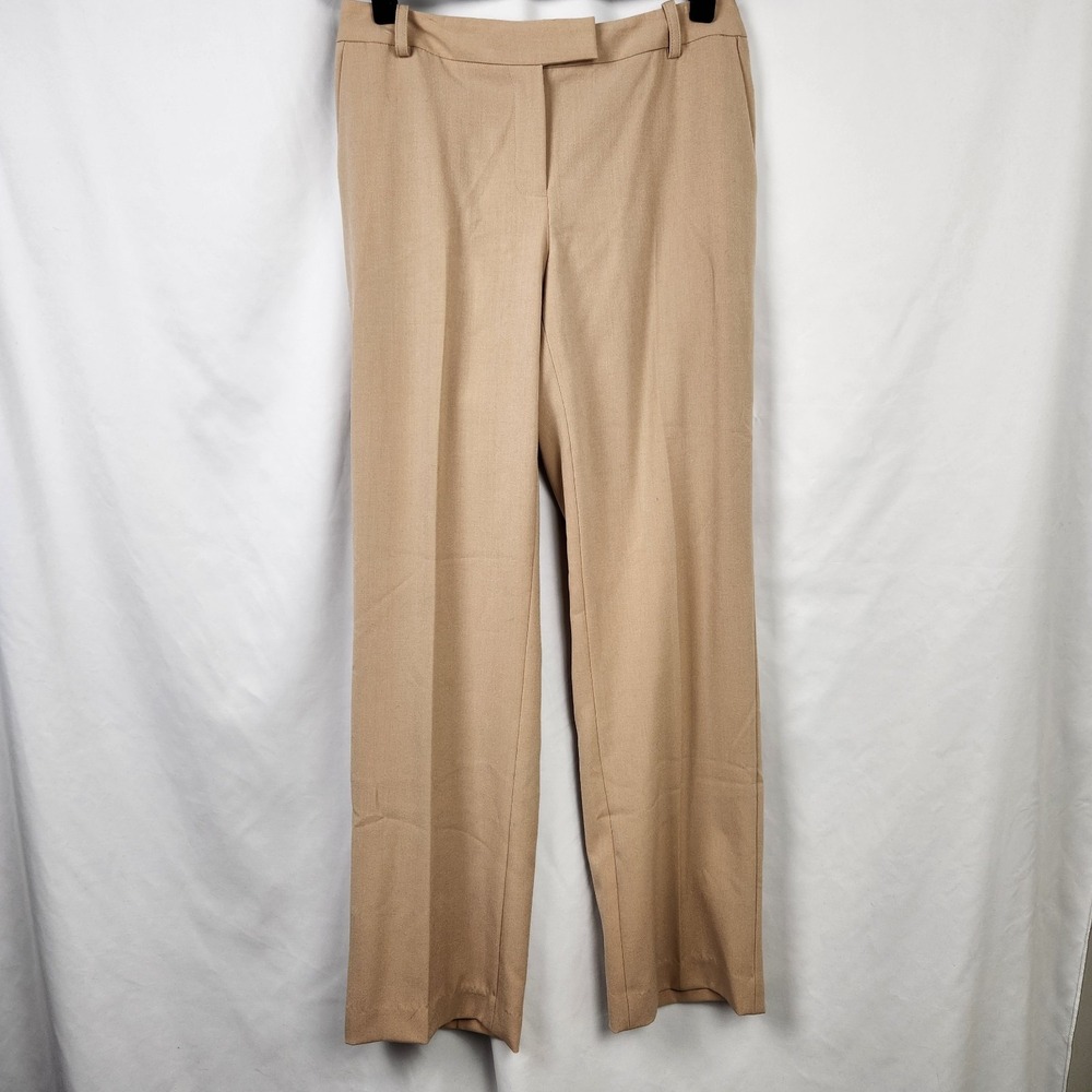 Calvin Klein Womens The Madison Regular Length‎ Slim Leg Dark Khaki Size 4 NWT
